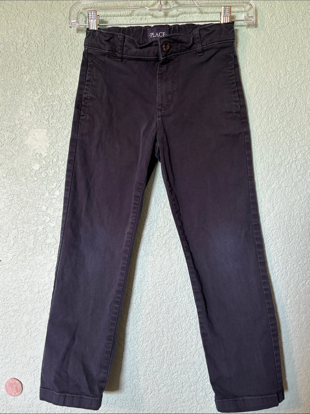 The Children's Place Boys Chinos 2 piece Bundle, Khaki & Navy, size 6 - like new